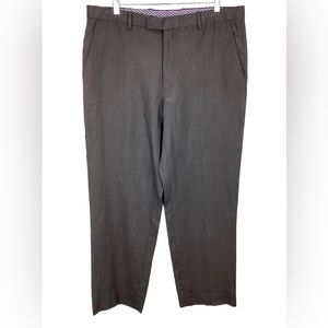 Etro Mens Gray Linen Dress Pants Trousers Coastal Lightweight preppy